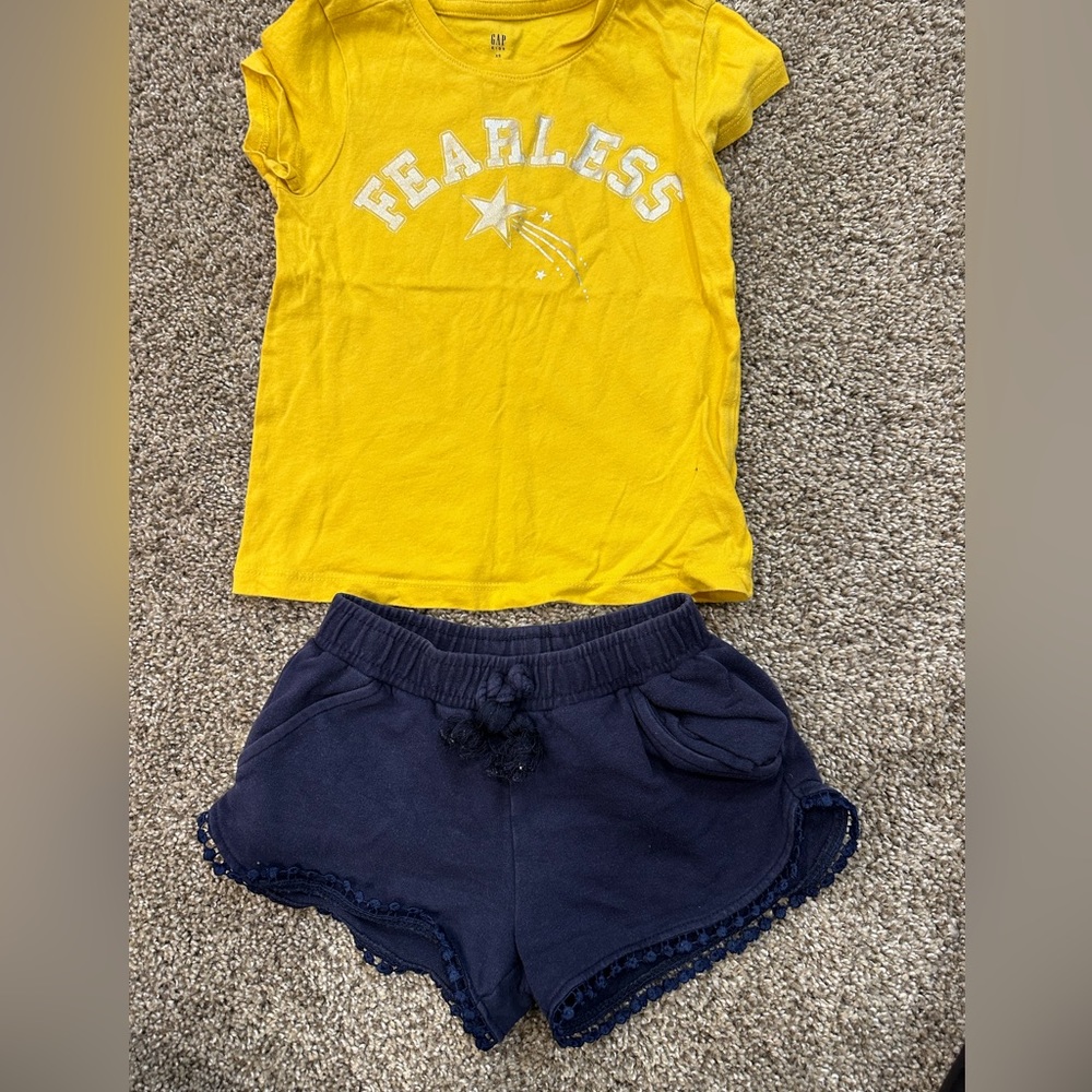 Mayoral shorts and Gap tshirt